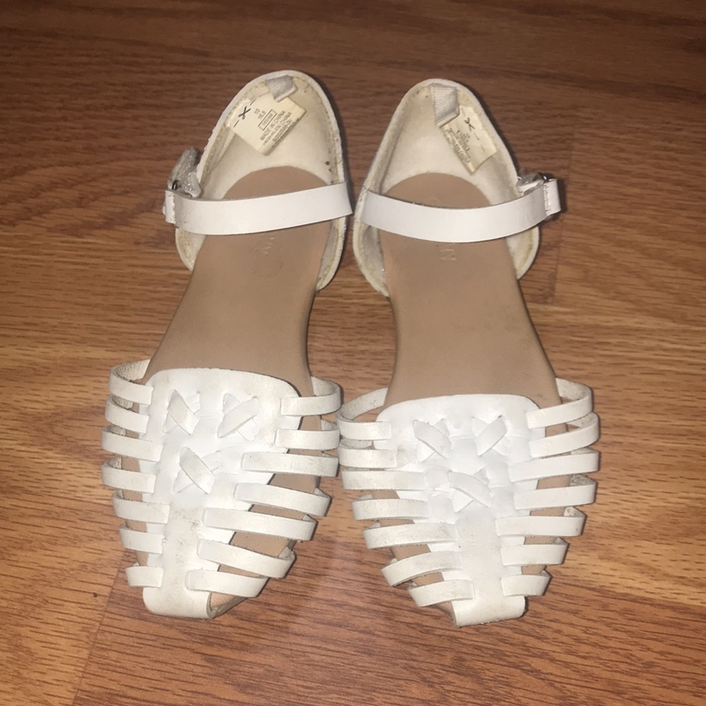 Toddler Whire Huarache Sandals